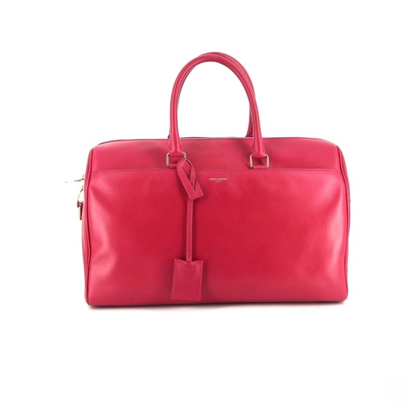 New Authentic Saint Laurent  logo-stamp leather duffle bag - Picture 1 of 13